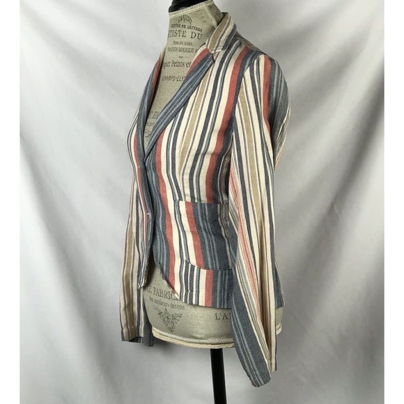 Anthropologie Porridge Beachtown Blazer Striped - Picture 4 of 12